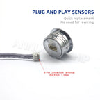 Mini Smart Touch Dimmer Switch DC 12V 24V 3Pin Quick Connect for LED Cabinet Light Drive Power Sensor Centralized Control On/Off