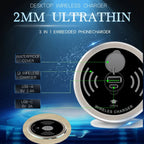 QI 3 in 1 Wireless Charger Buld in With Type-C USB Ports Quick Wireless Embedded Charger for iPhone 11 13 Airpods Xiaomi