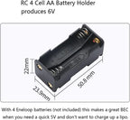 Servo Motor Tester Kit SG90 9g Micro Servo 180 Degree + RC Micro Servo Tester Controller with Power Supply Case 4AA Battery Hold