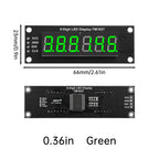 0.36" TM1637 4-Digit 6 Bits 7 Segments Digital Tube Clock Module Double Dots LED Display Screen Board for Arduino