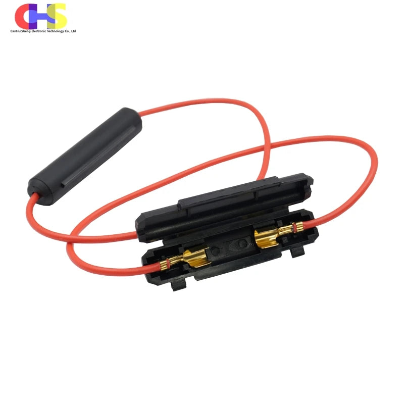 2-5pcs 6*30mm Glass Fuse Holder 6x30mm Fuse Socket Black/White Flip shell Type Peanut Hull Fuse Box with 20AWG Wire Cable 1A-10A