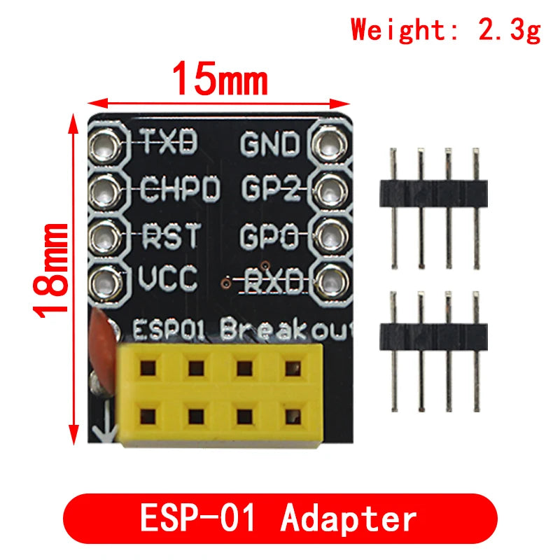 ESP01 Programmer Adapter UART GPIO0 ESP-01 Adaptater ESP8266 CH340G USB to ESP8266 Serial Wireless Wifi Developent Board Module