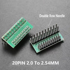 1piece 1.27mm 2.0mm 2.54mm Pitch Transfer Plate Converter Single Double Row Pin PCB Adapter Board