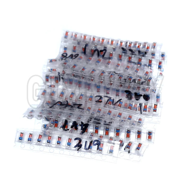 300PCS 1N4148 SMD LL34 Zener Diode Kit 0.5W 1/2W 3V-24V 2V-39V SMD Diode Set