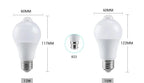 E27 B22 Motion Sensor LED Light Bulb PIR Motion Activated Dusk to Dawn Indoor Outdoor LED Light Bulb For Garage Front Door Porch