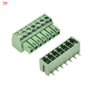 5/10Set 15Edg 2/3/4/5/6/7/8/9 Pin Right Angle Screw Terminal Block Connector 3.81mm Pitch Plug+Pin Header Socket 2p 3p 4p 5p 6p