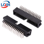 10PCS DC3 6P/8P/10P/14P/16P/20P/30P/34P/40P 2.54mm Socket Header Connector ISP Male Double-spaced Straight needle Curved needle