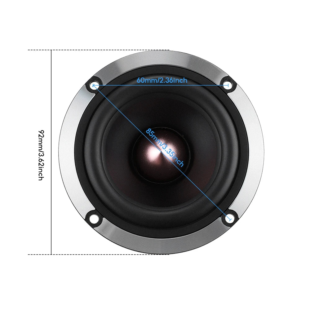 AIYIMA 1Pcs 3 Inch Midrange Sound Speaker 4 8 Ohm 30W Bullet Aluminum Ceramic Loudspeaker Car Modified Speaker For Car DSP DIY