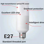 10~1PCS E27 Light Bulb 3-year Warranty 20W 10W White Light LED Cylindrical Corn Bulb AC 220V LED Lamp Home Decoration Chandelier