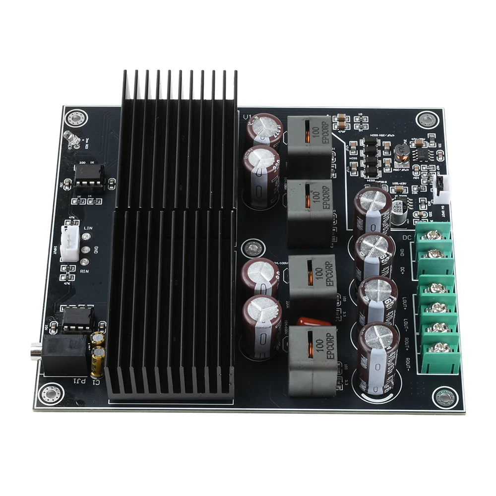 TPA3255 HIFI Dual Core Stereo Amplifier Board 2 Channel 600W+600W Class D Digital Power Amplifier TL072 OP AMP
