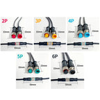 5/20PCS M9 Waterproof Connector 2/3/4/5/6Pin Aviation Plug Male And Female Docking Cable Electric Vehicle Lamp With Cable 20CM