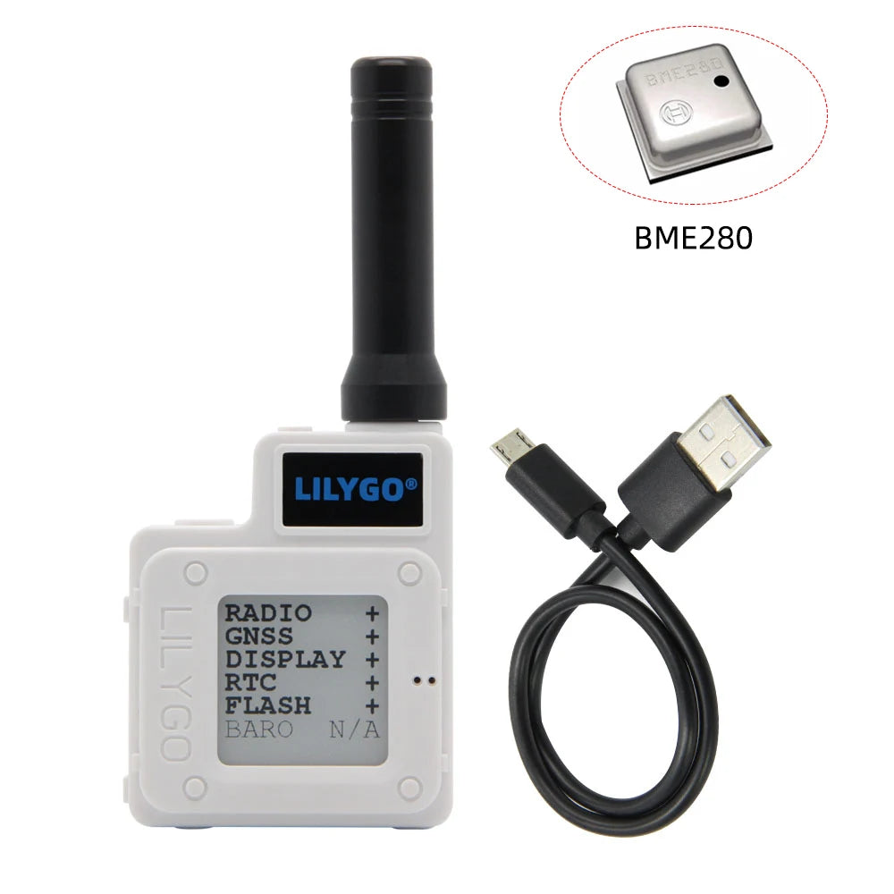 T-Echo LoRa SX1262 Wireless Module 433/868/915 trillion 1.54 Electronic Paper Global Positioning System RTC NFC BME280