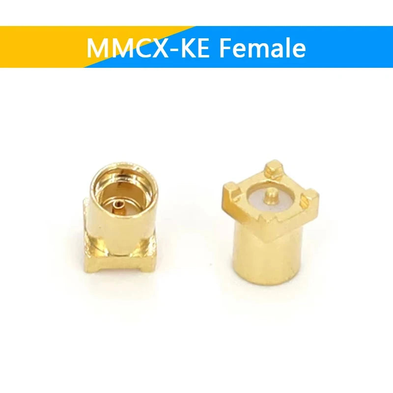 1-10PCS MCX MMCX Male Female PCB Mount Straight RF Coax Connector Right Angle 90-Degree Goldplated Welding Terminal