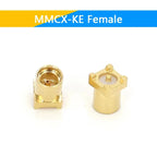 1-10PCS MCX MMCX Male Female PCB Mount Straight RF Coax Connector Right Angle 90-Degree Goldplated Welding Terminal