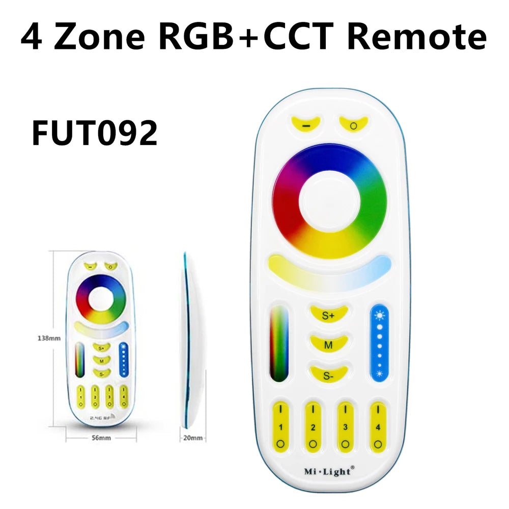 Miboxer Tuya APP Smart Controller WiFi+2.4G FUT035W+ 2in1 FUT037W+ 3in1 DC12-24V Single Color Dual White RGB RGBCCT LED Strip