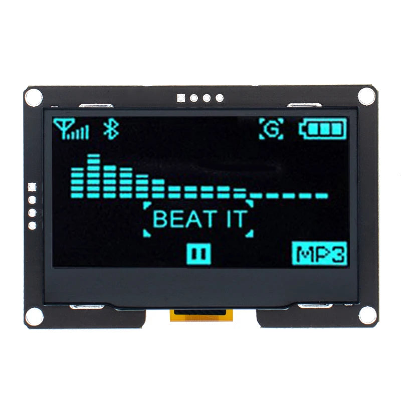 2.4" 2.42 inch 128x64 OLED LCD Display Module SSD1309 12864 4 Pin IIC I2C Serial Interface for Arduino UNO R3 C51