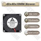 Gdstime 4010 24V Blower 12V 5V Cooler Fan 5015 Radial Fan 50x15MM Turbine Cooling Fan 30MM Micro Fan for 3D Printer Part Cooling