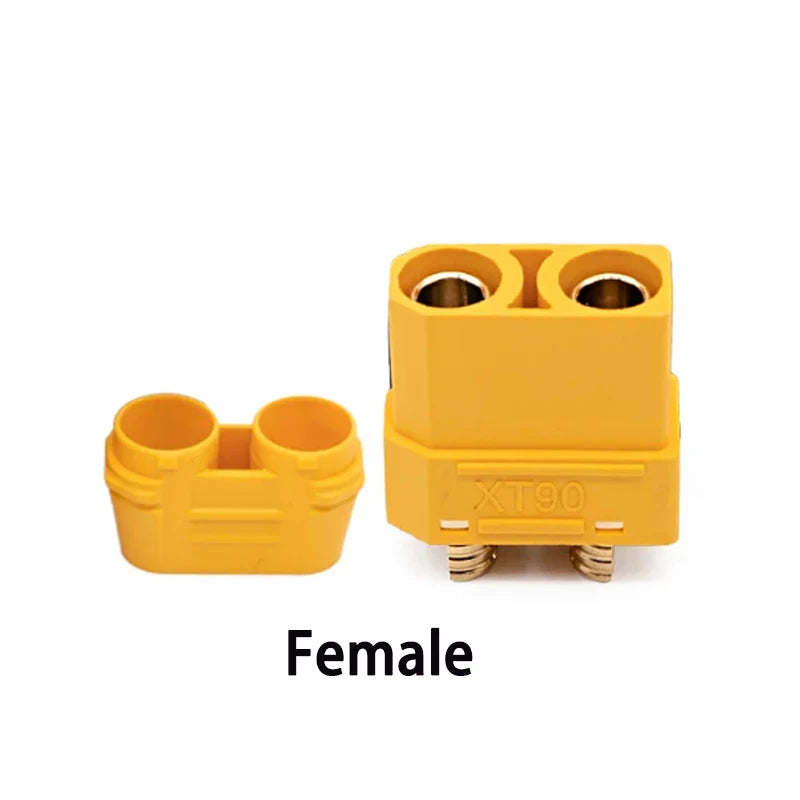 1Pcs XT90 Male Female Plug with Fixed Bracket T-Type Power Connector Electric Scooter Lithium Battery Charging Port Shell