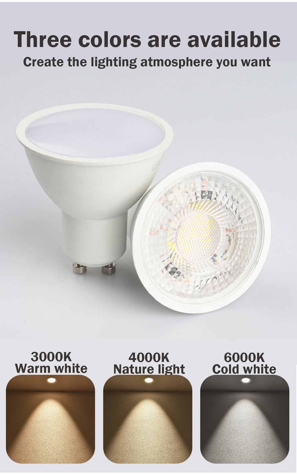 10pcs LED Spotlight GU10 Bulb 5W 6W 7W 8W 9W GU10 AC 220V 100V Replace 30W 40W 50W Halogen Lamp for Home Lighting Derection