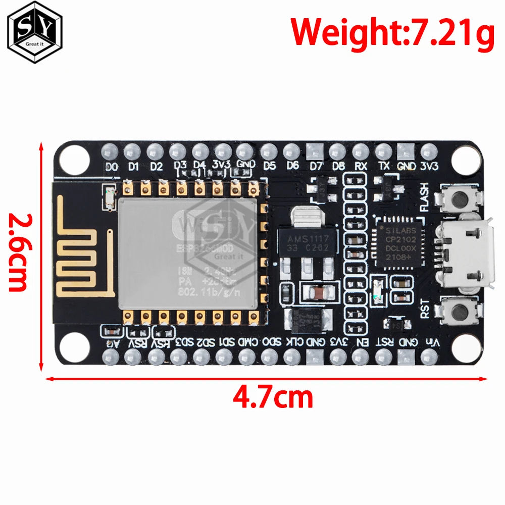 1PCS NodeMCU Motor Shield Board L293D for ESP-12E from ESP8266 esp 12E kit diy rc toy wifi rc smart car remote contro