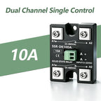 Solid State Relay SSR 10A 25A 40A DC To AC Single Phase Dual Channel Single Control Or Dual Channel Dual Contro