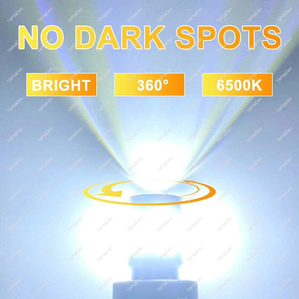2/4 PCS CANBUS 1156 BA15S 1157 BAY15D LED Bulb For Car Turn Signal Reverse Brake Parking Lights 12V 24V 3030-24SMD 1000LM White
