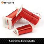 GEELOANE 1.2mm Iron Core Inductor Silicon Steel Core OFC Coil for Speaker/Audio Crossover 0.5mH-2.4mH
