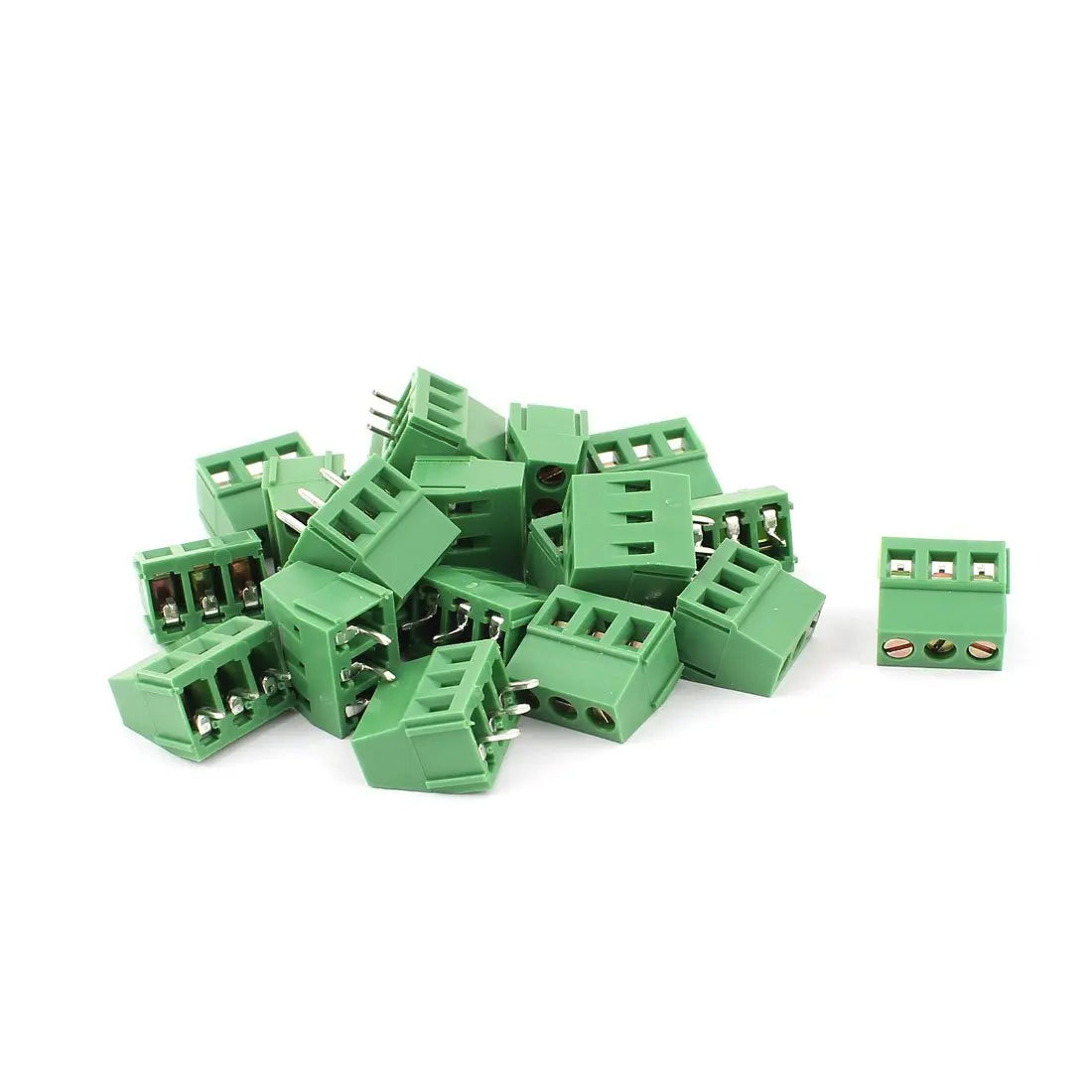10pc PCB Screw Terminal Block 128-3.5/3.81/5.0/5.08/7.5/7.62-2P 3Pin Spliceable 0.15/0.2/0.25/ 0.3inch Pitch Rohs Wire Connector