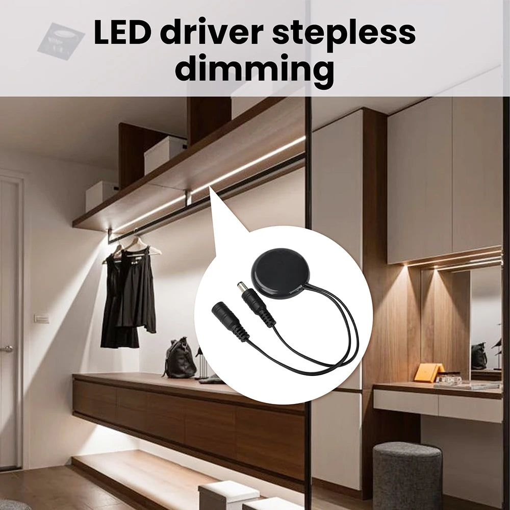 5V 12V 24V LED Dimmable Touch Sensor Switch Penetrating Wood Panel Smart Home Customized Dimmer for Lighting Control