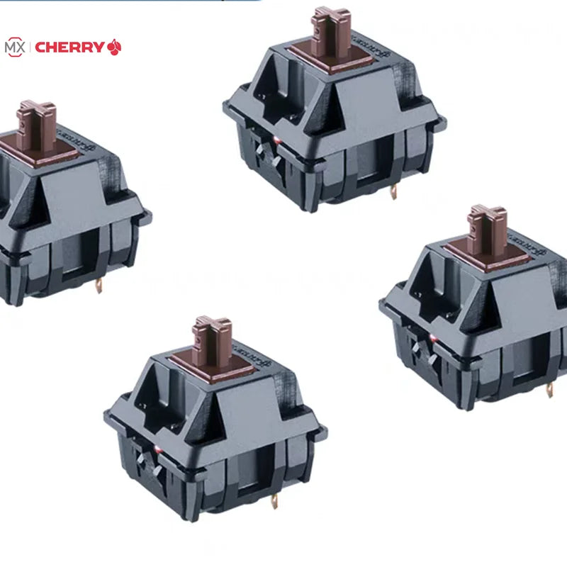 Original Cherry MX Mechanical Keyboard Switches Click Linear Tactile Red Brown Blue Silver Switch 3 Pin Black Shell For PC Gamer