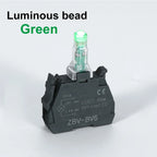 XB4 Knob Switch with LED 22mm 2/3Position Self Locking 1NO/2NO/1NO1NC Select Rotary Switch with Light 12V 24V 220V 10A Red Green