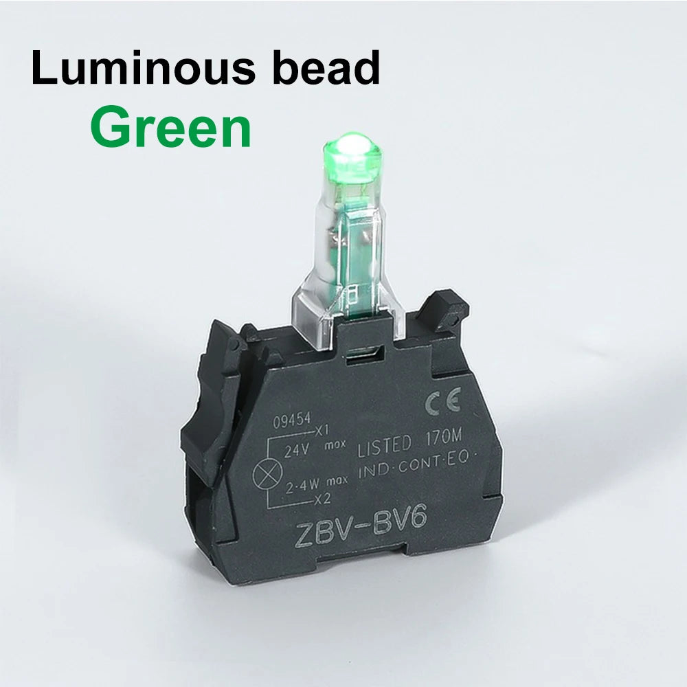 XB4 Knob Switch with LED 22mm 2/3Position Self Locking 1NO/2NO/1NO1NC Select Rotary Switch with Light 12V 24V 220V 10A Red Green