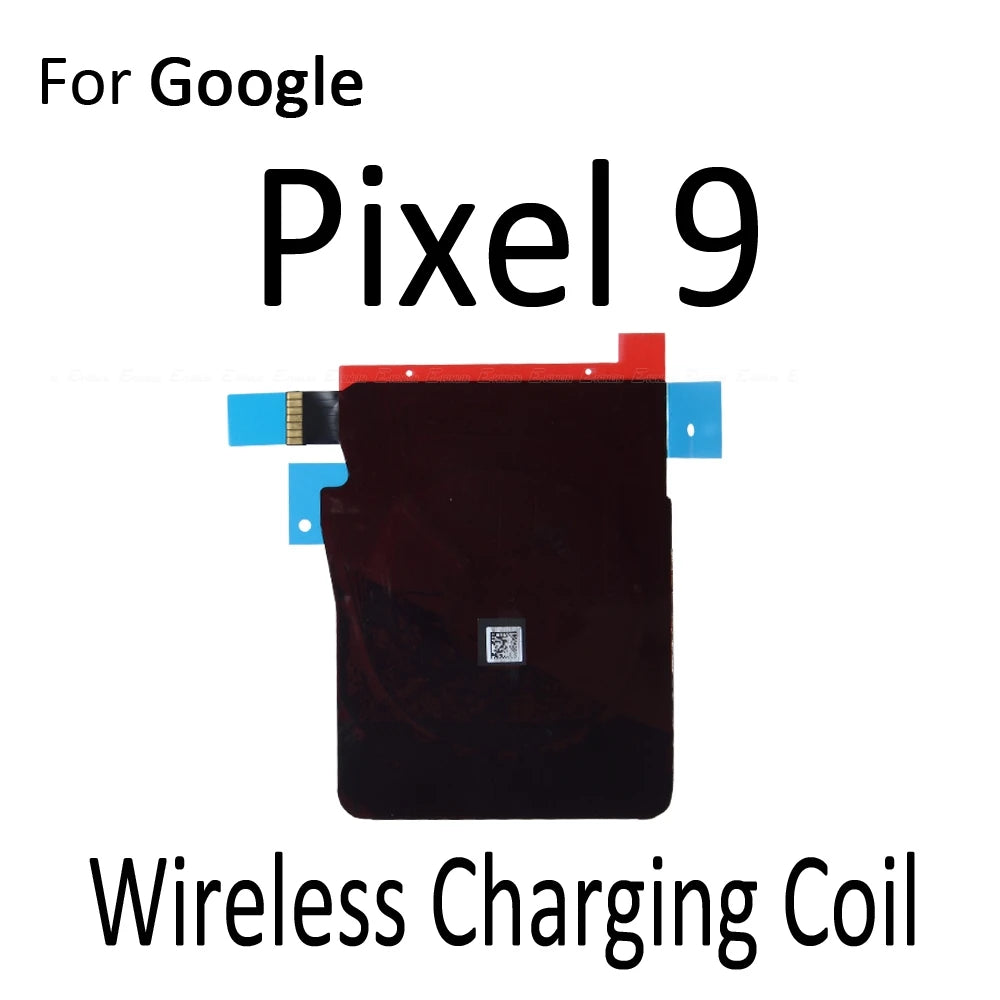 Wireless Charging Chip NFC Coil Parts For Google Pixel 6 7 8 9 Pro XL 6a 7a 8a Charger Panel Sticker Flex Cable