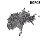 100pcs Hollow Ferrite Beads Filter Rings for Suppressing Spike Interference on Signal and Power Lines in Electronic Applications