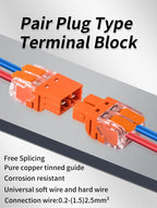 10Pcs CMK 64 Quick Lever Wire Connectors 2/3/4 In and 2/3/4 Out for Compact Plug Male Female Terminals Universal Blocks