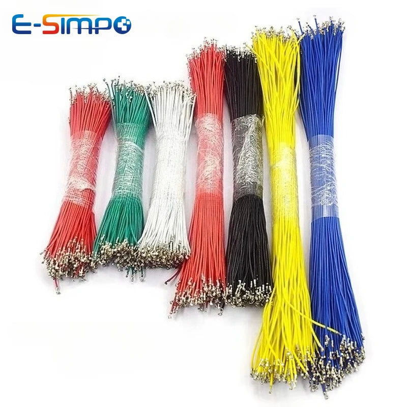 100PCS  SH GH 1.0mm 1.25mm Pitch Connector Terminal Wire Electronic Wire Single /DoubleHead 10/15/ 20/30cm without housing