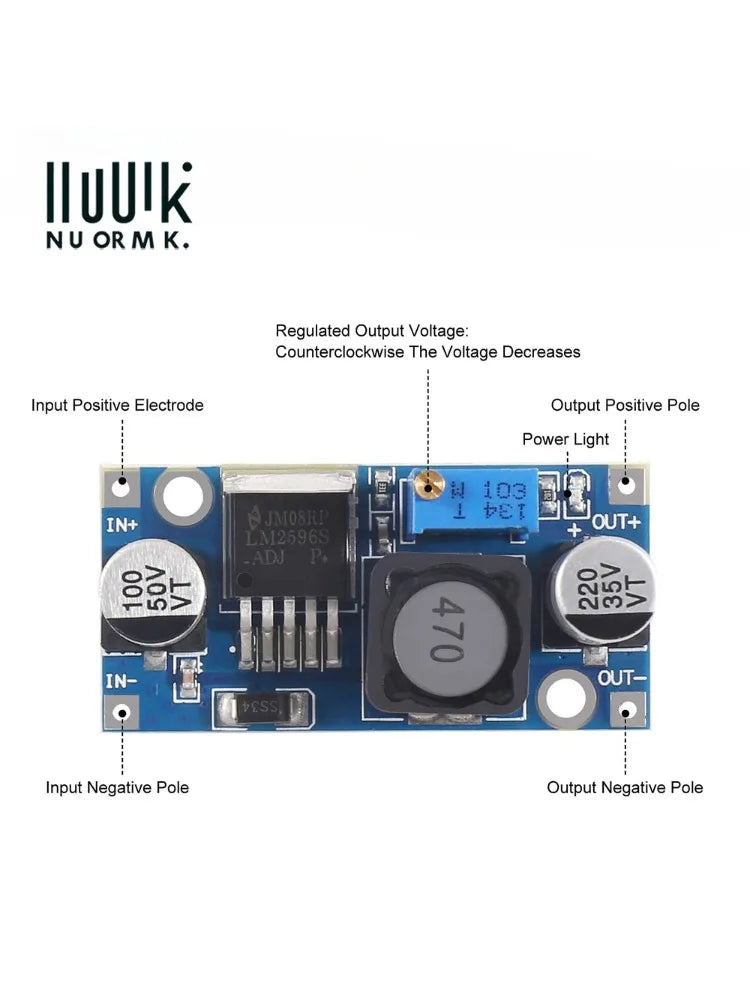 1/5/10 PCS LM2596 DC to DC Buck Converter 3.0-40V to 1.5-35V Power Supply Step Down Module