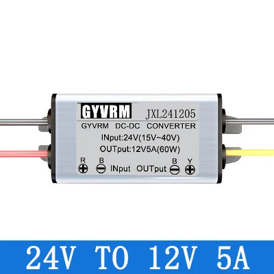 DC-DC 24V to 12V Converter Step Down DC DC 24V to 12V 1A 2A 3A 4A 5A Buck Model Converter 24V 12V Waterproof Module