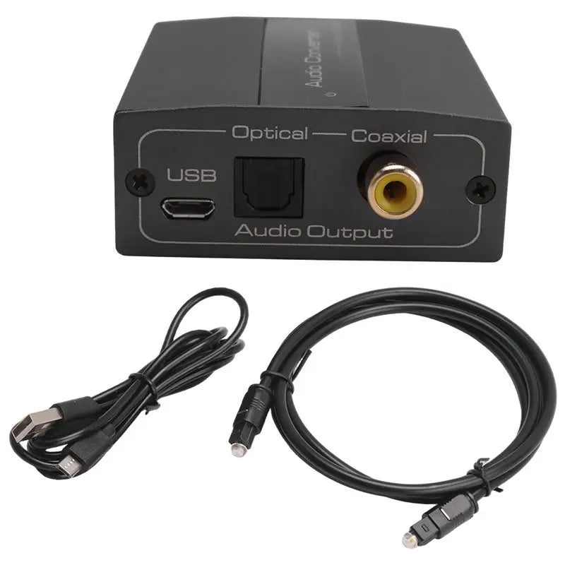 A13E-Analog To Digital Audio Converter RCA To Optical With Optical Cable Audio Digital Toslink And Coaxial Audio Adapter
