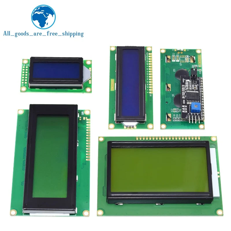 TZT LCD1602 LCD 1602 LCD2004 LCD 2004 LCD12864 LCD0802 Module Blue Green Screen 16x2 20X4 Character LCD Display Module HD44780