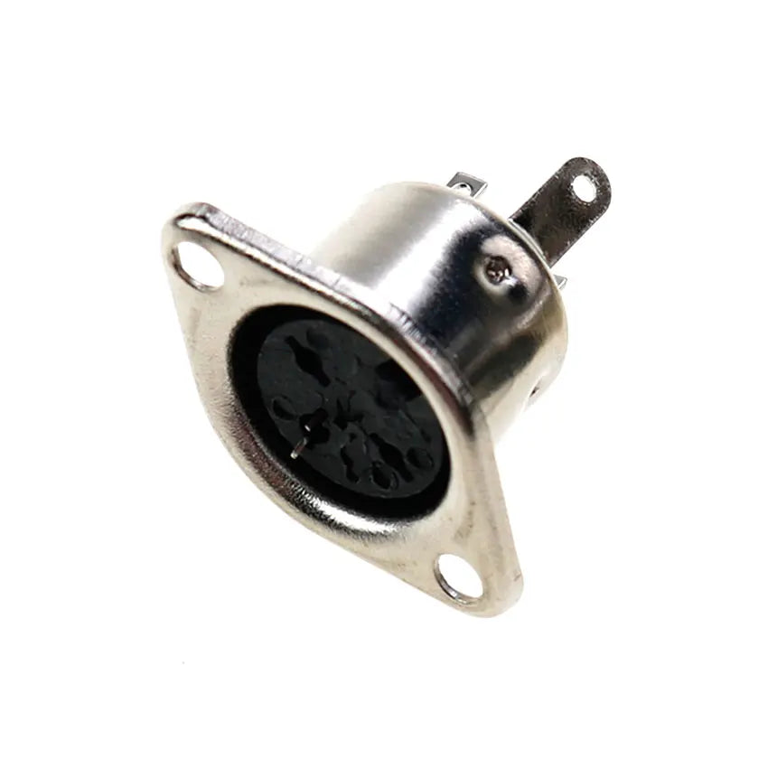 5pcs 3 4 5 6 7 8 Pin DIN Male Female Plug W/ Plastic Handle & Female Socket Hulled Panel Mount Keyboard Cable Connector Adapter