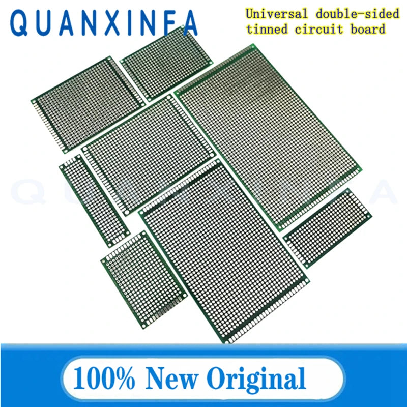 1-5PCS 6x8 5x7 4x6 3x7 2x8cm Hole plate General printed circuit board double-sided tinspray plate universal board 8*12CM 9*15CM