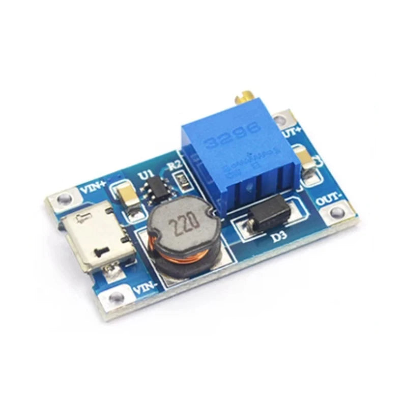 1-10PCS MT3608 SX1308 Adjustable Boost Module DC-DC Step Up Converter Module 2A 2V-24V To 5V 9V 12V 28V Boost Power Supply Board