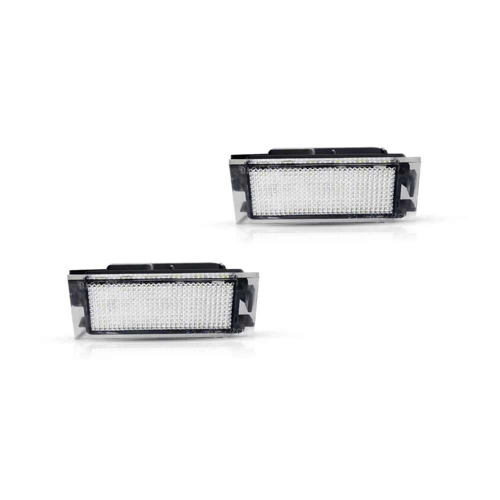 2PCS Xenon White CAN-bus LED License Plate Lights For 2016-18 W453 Smart Fortwo