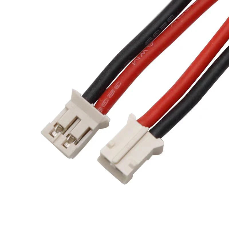 5/10/20/50/100pc JST PH 2.0mm 2Pin Terminal Wire Micro 10cm 3239 22AWG Silicon High Temp Male Plug Cable 2-core Tinned Connector