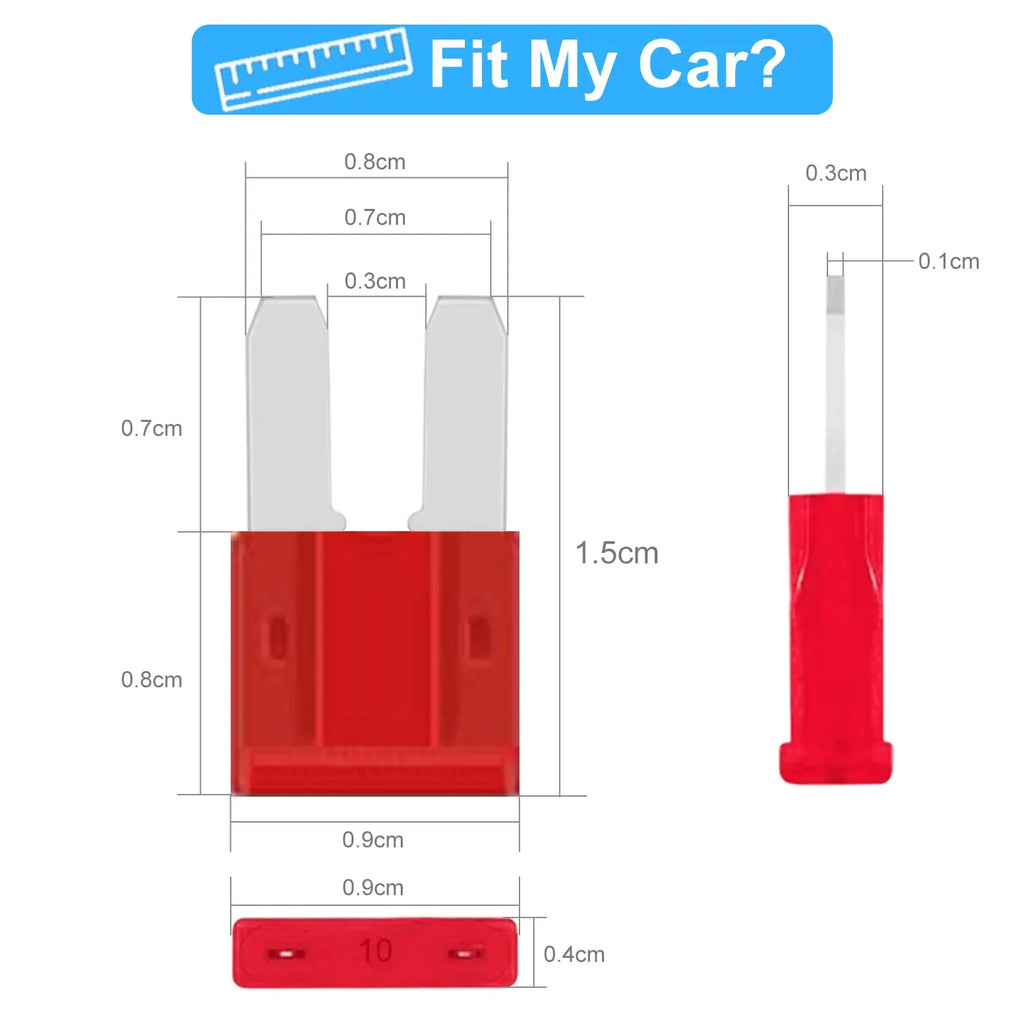 105 Pcs Micro2 Fuses  ATR APT Blade Fuse (5A 7.5A 10A 15A 20A 25A 30Amp)  with Fuse Puller, Fuses for Car, Boat, RV, Truck, SUV