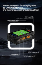 HOTA D6S RC Lipo Battery Charger Magnetic Suction Dual Channel Smart Balance 600W High Power 1-6S Smart Balance Charger