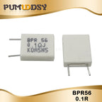 100PCS BPR56 5W 0.1 0.15 0.22 0.25 0.33 0.5 ohm Non-inductive Ceramic Cement Resistor 0.1R 0.15R 0.22R 0.25R 0.33R 0.5R