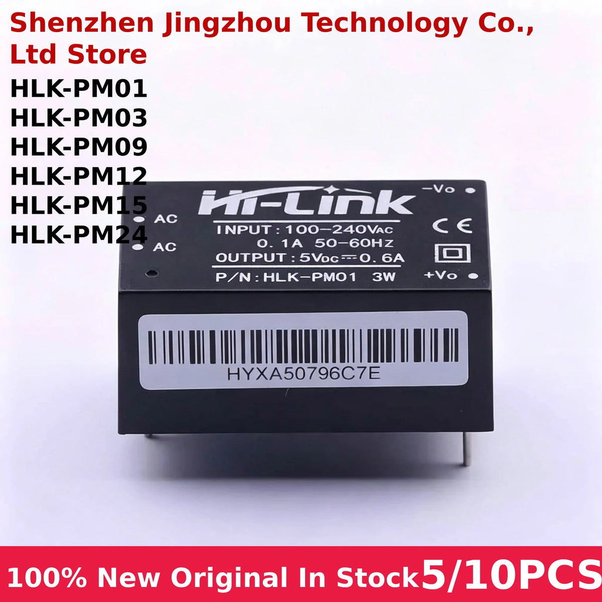 In Stock Wholesale 5/10pcs 100% New HLK-PM01 HLK-PM03 HLK-PM09 HLK-PM12 HLK-PM15 HLK-PM24 HLK PM01 PM03 PM09 PM12 PM15 PM24