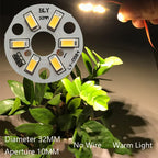 5/10 Pcs LED 3W 5V USB Light Board SMD 5730 Chip Red Green Warm White Yellow Purple Round Changing Light Source With 20 Cm Cable